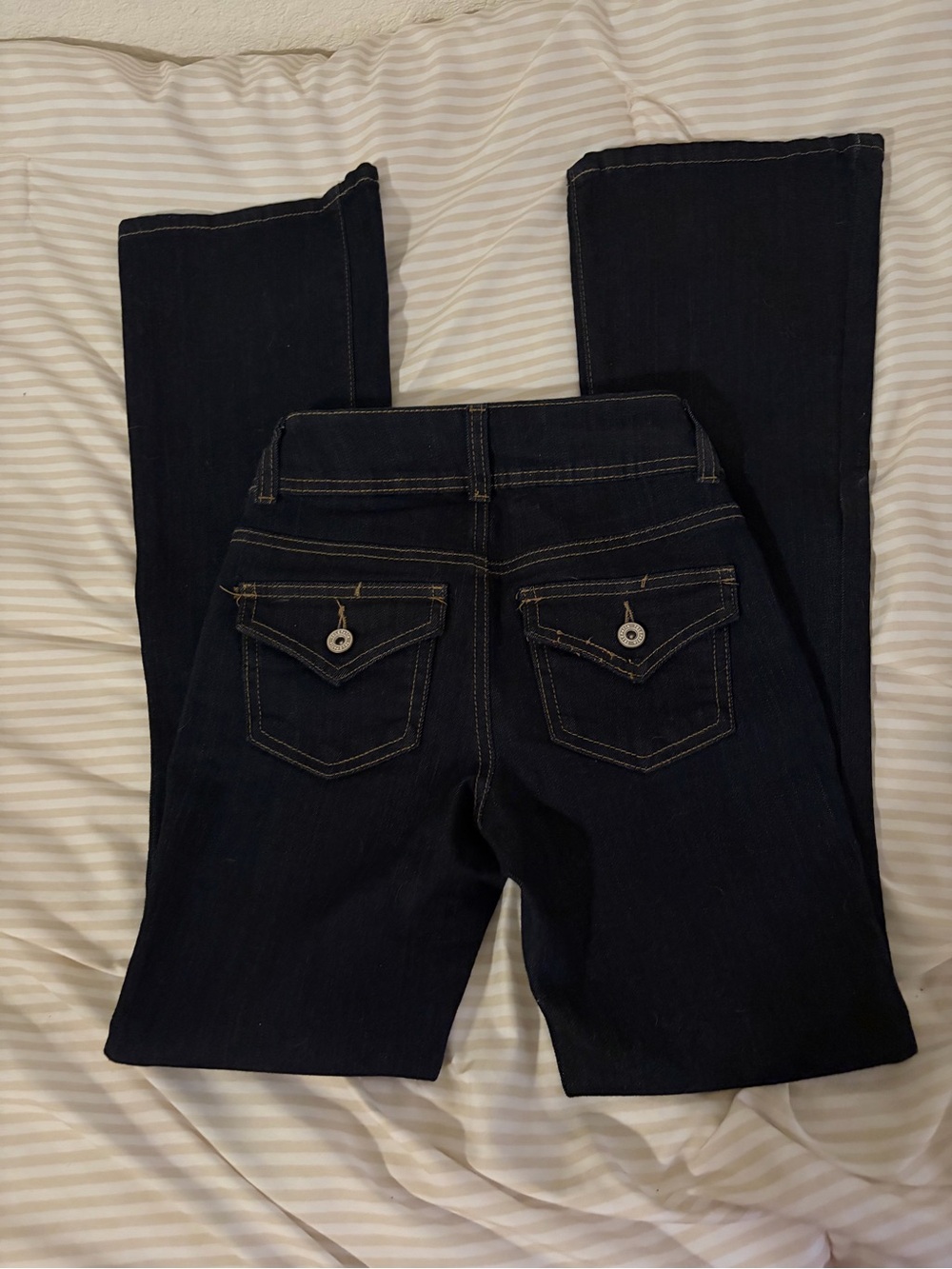 Low Rise Dark Wash Women's Bootcut Jeans